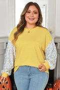 Evelyn Sleeve Patchwork Loose Top
