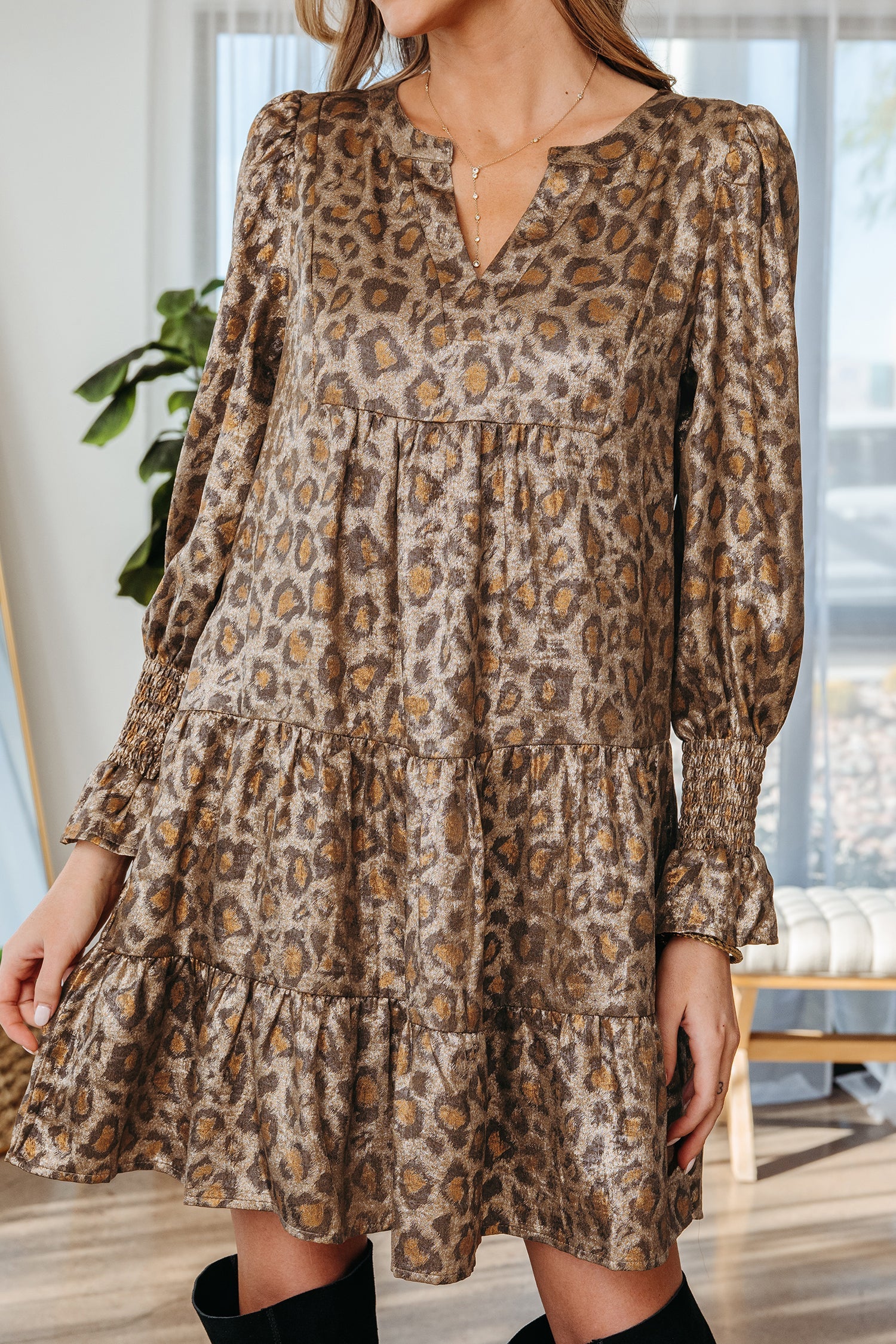 Evelynn Tiered Loose Mini Dress