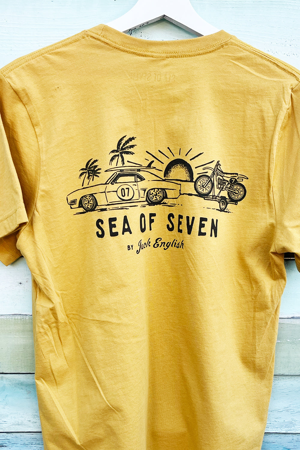 Today We Ride Mens Tee - Mustard Yellow