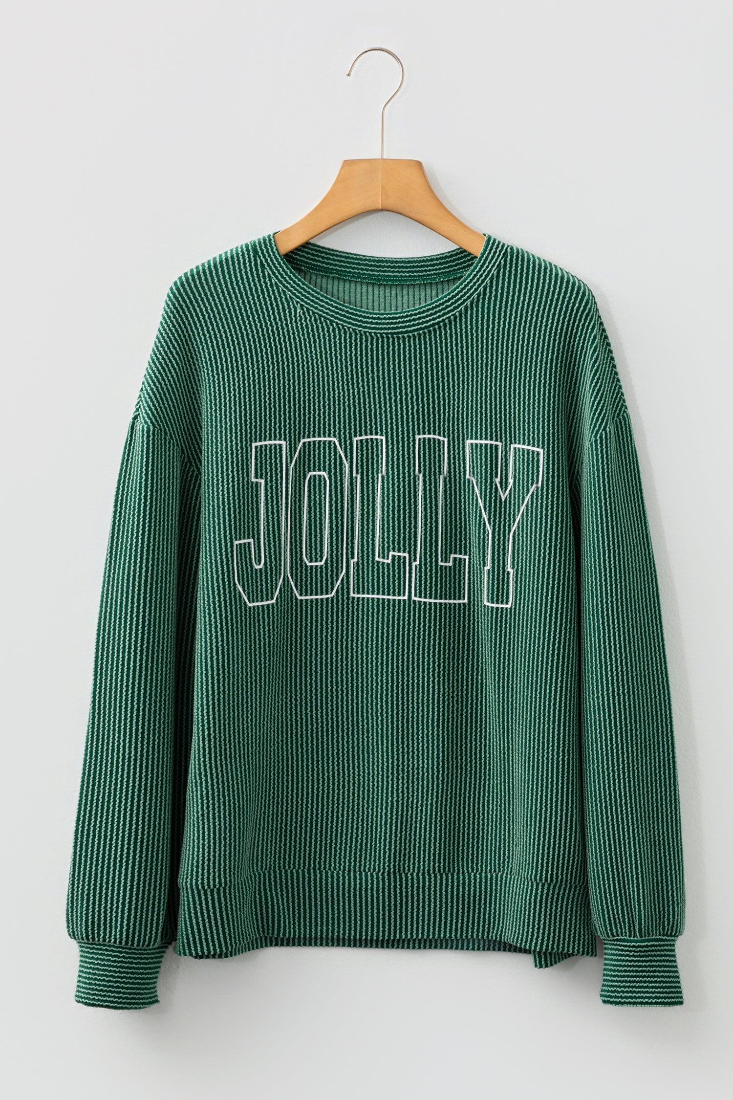 Ximena Letter Graphic Loose Long Sleeve Top