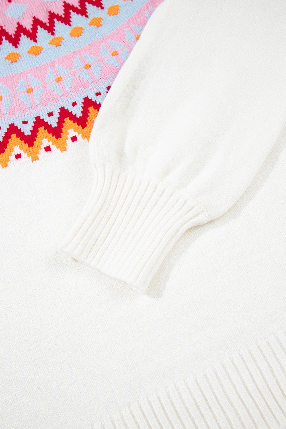 Avery Print Drop Shoulder Sweater