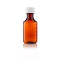 Centor Amber Oval Liquid Dispensing Bottles (2 oz), with Child-Resistant Closures, Case of 180.