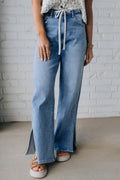 Noah Rise Drawstring Casual Jeans