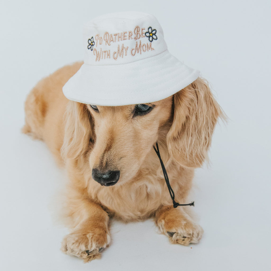 Dog Bucket Hat - I'd Rather Be With My Mom