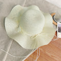 Sun-proof Bow Seaside Vacation Beach Large Straw Hat