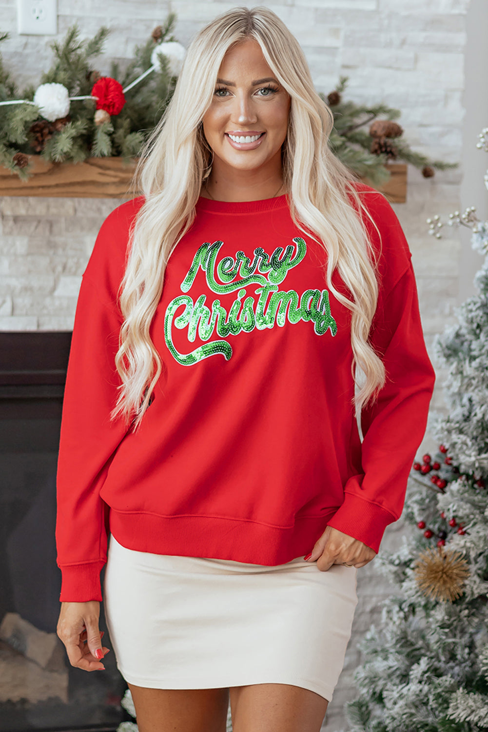 Amelia Drop Shoulder Loose Sweatshirt