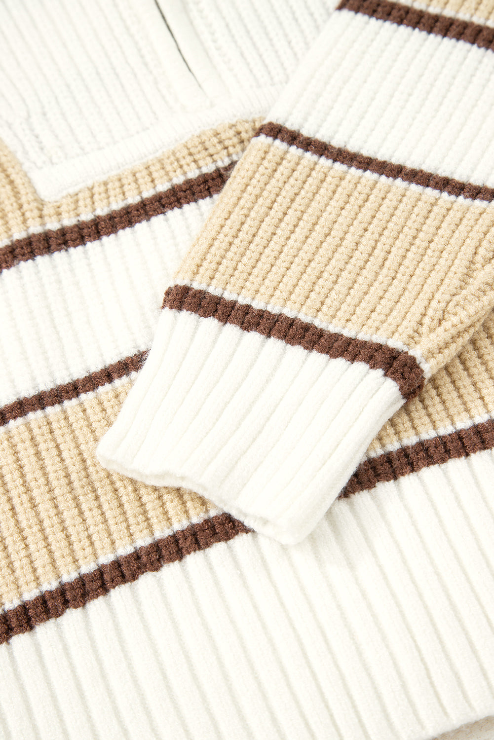 Gloria Zip Drop Shoulder Sweater