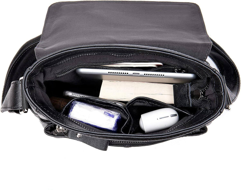 Men's Full-Grain Leather Sling Bag – Refined Business Carry