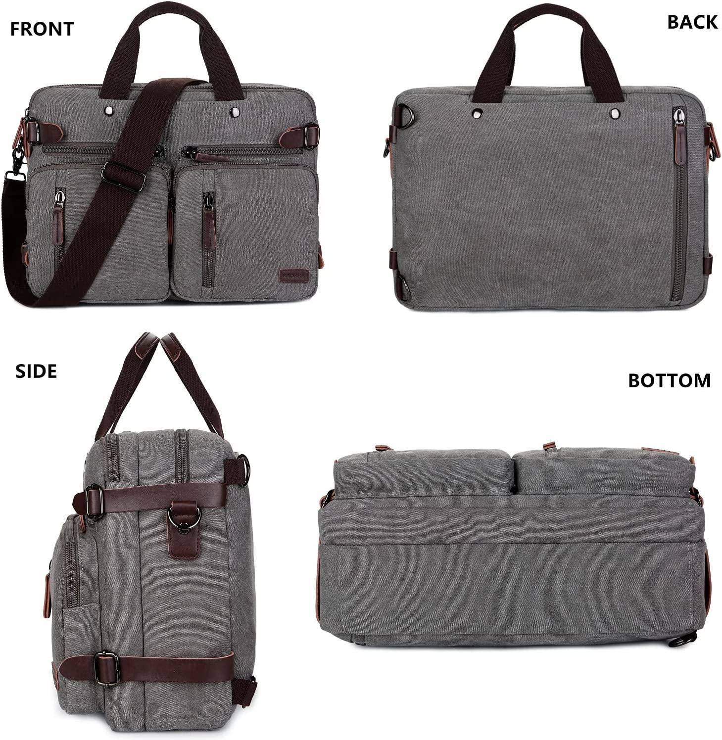 Men's Canvas Messenger Bag – Structured Office Carry