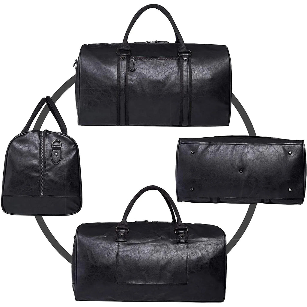 Men's Leather Duffel Bag – Executive Commuter Carry