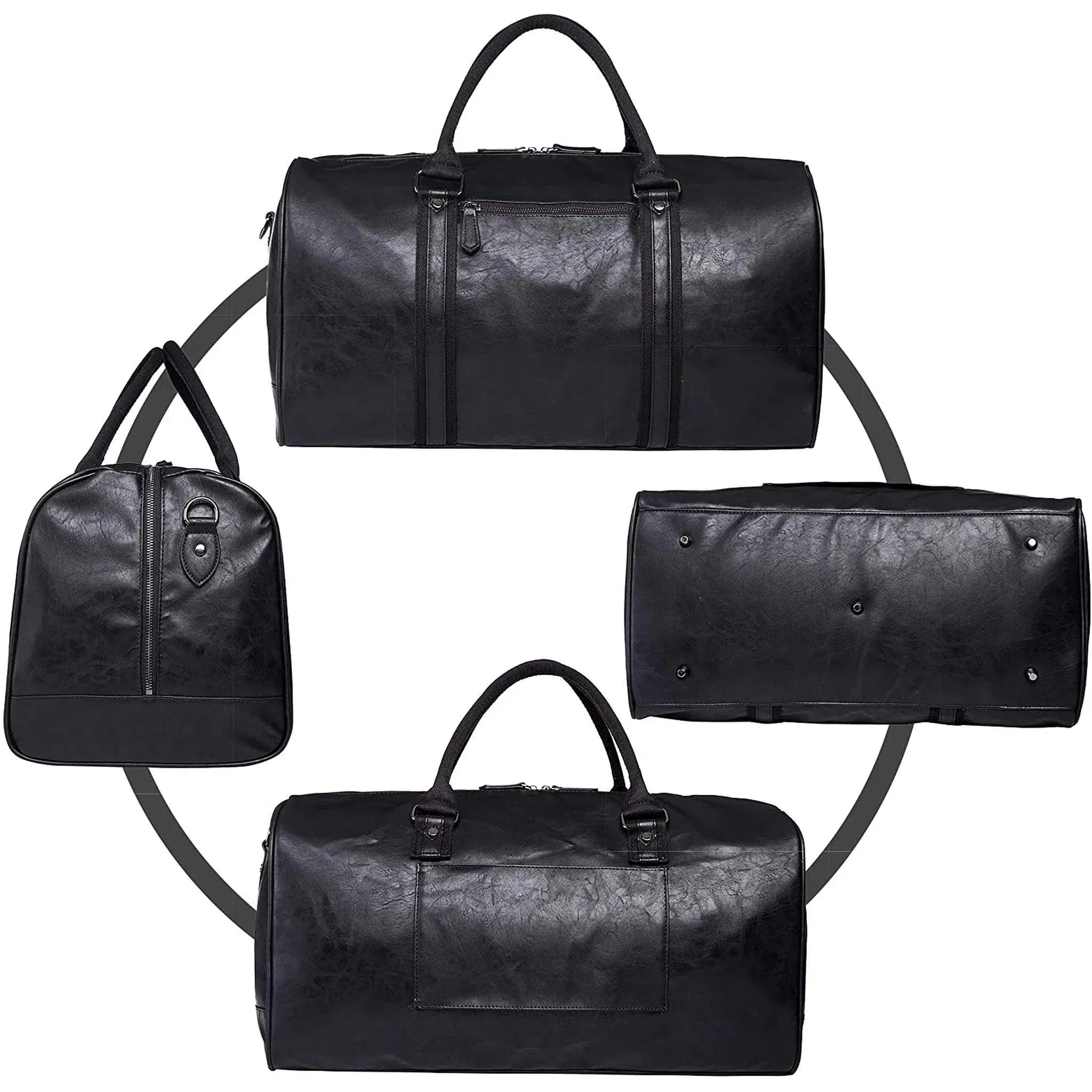 Men's Leather Duffel Bag – Executive Commuter Carry
