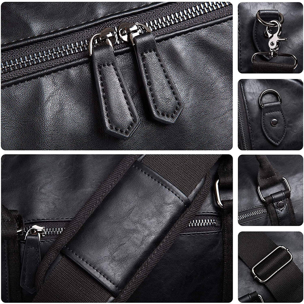 Men's Leather Duffel Bag – Executive Commuter Carry