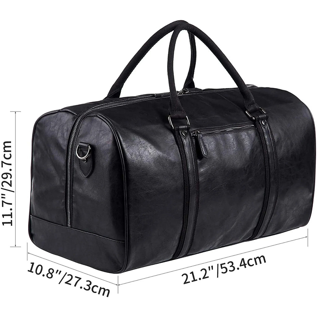 Men's Leather Duffel Bag – Executive Commuter Carry