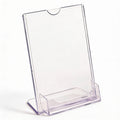 FFR Merchandising Tru-Vu Business Card Styrene Sign Holder, 6 X 4, 4/Pack