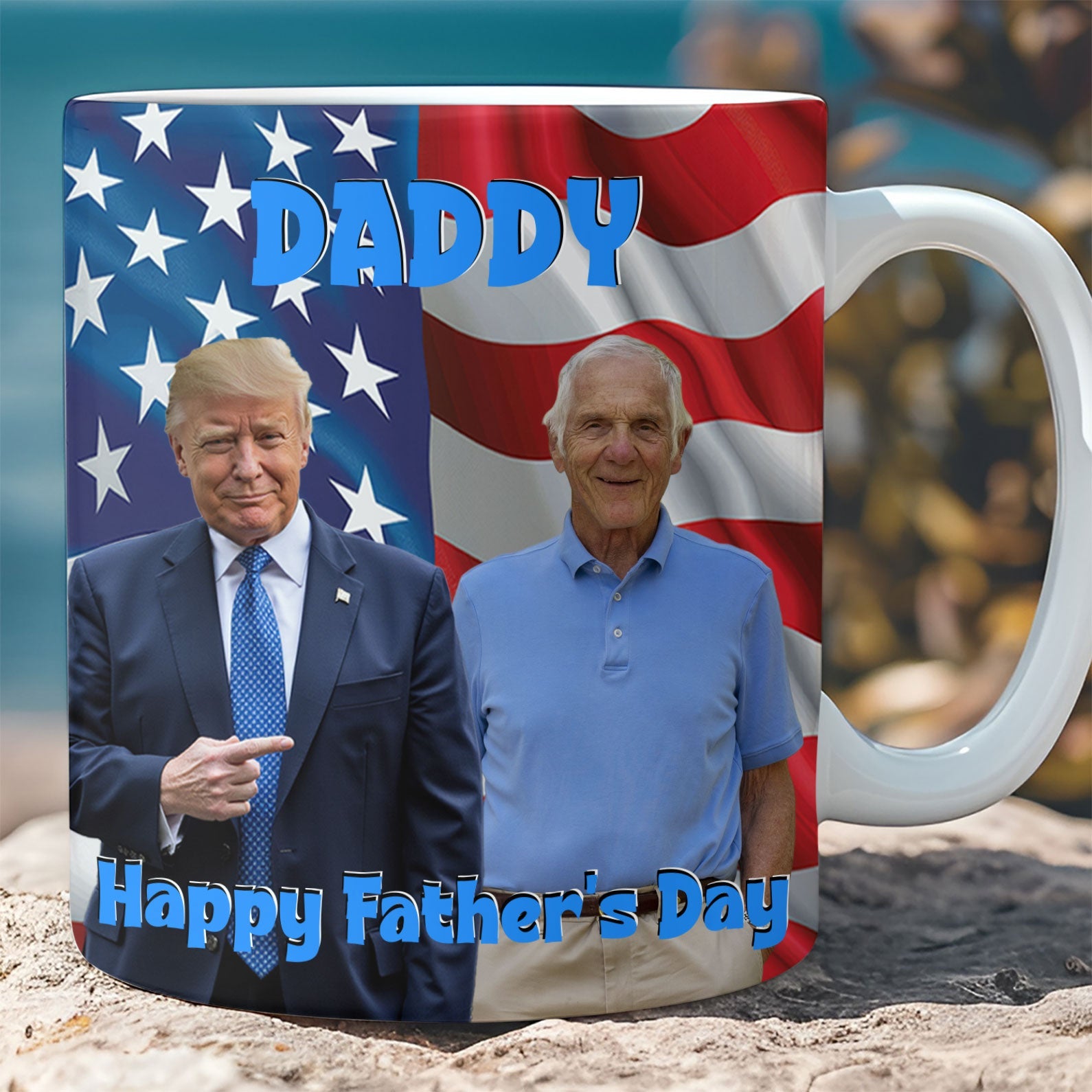 My Mom With Donald Trump Custom Photo Full Wrap Mug, Mother's Day Mug, Mother's Day Gift Ideas 682046 - GOP
