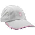 Gizmo Girl Running Hat - White w/Pink Trim
