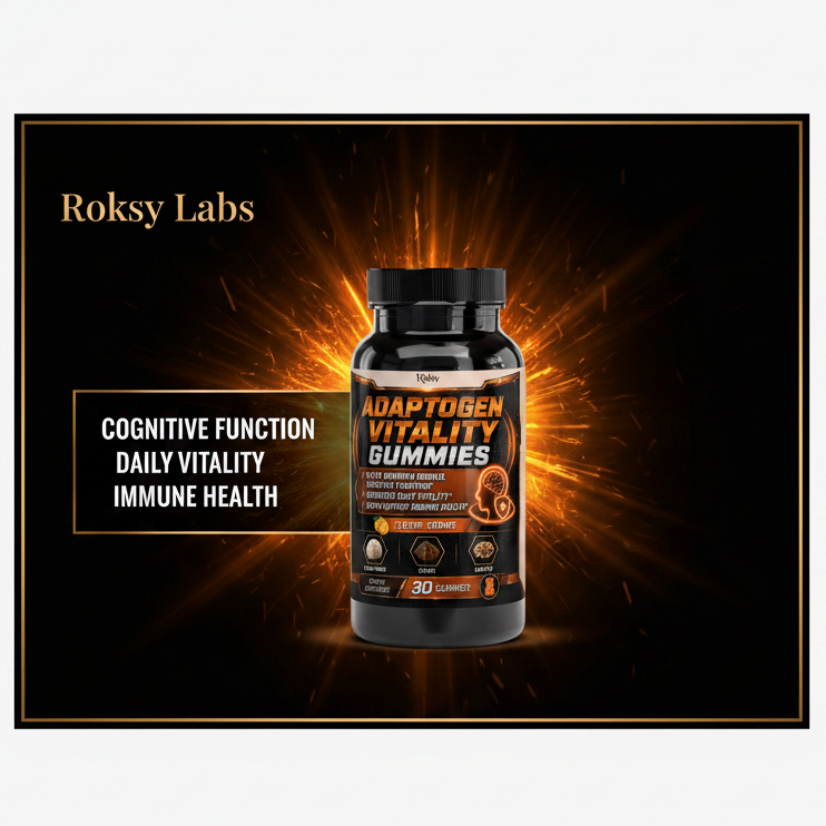 Lion's Mane Mushroom Gummies | Adaptogen Vitality | Cognitive Function & Immune Health | 30ct