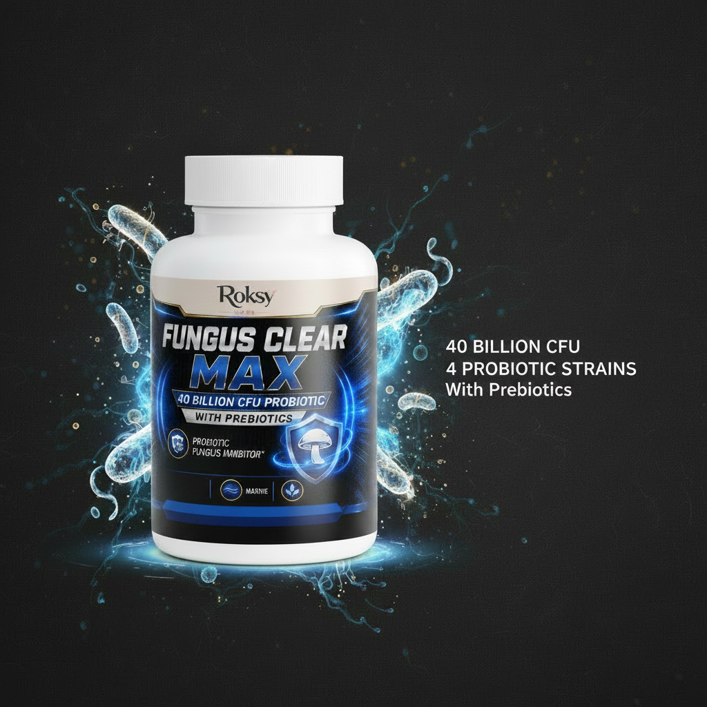 Fungus Clear Max | Probiotic Fungus Inhibitor 40 Billion CFU | Gut & Immune Support | 60 Capsules
