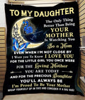 TO MY DAUGHTER - GIFT FOR DAUGHTER - Sherpa Fleece Quilt Blanket