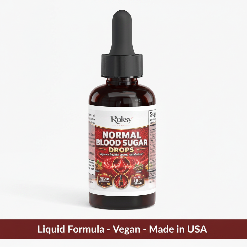 Normal Blood Sugar Drops | Glucose Control and Healthy Metabolism | Cinnamon Bitter Melon Turmeric | 2 fl oz