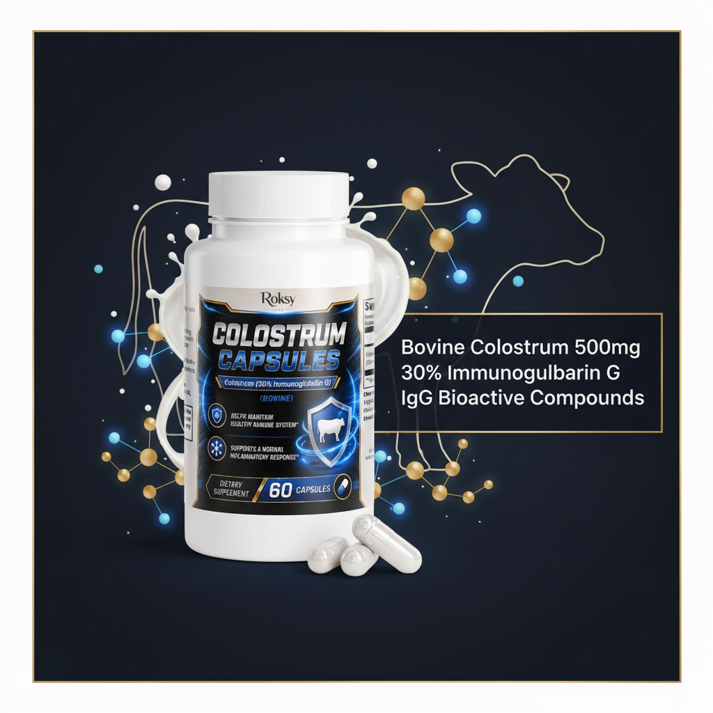 Bovine Colostrum Capsules | Immune Support & Gut Health | 30% IgG | 60ct