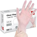 Vinyl Exam Gloves – Size Small (Clear)
