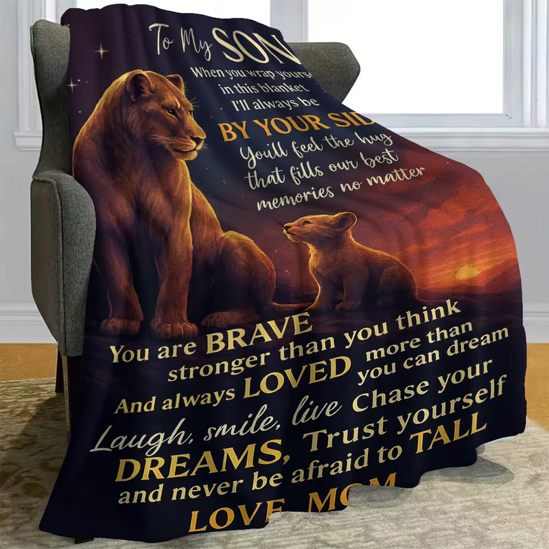 To My Brave Son Blanket – A Gentle Embrace from Mom