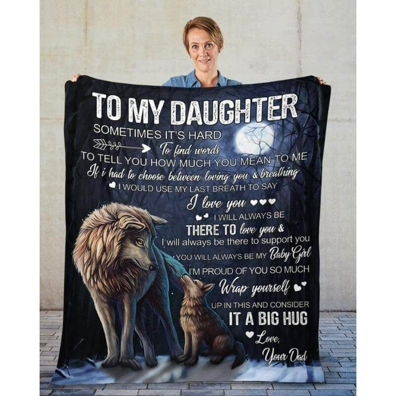 Special Gift For Your Daughter Blanket - From Dad