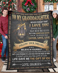 BLANKET FOR GRANDDAUGHTER – COMFORT & WARMTH GIFT FROM GRANDPA  Sherpa Fleece Quilt Blanket NTTD00 (SKUB09-44)