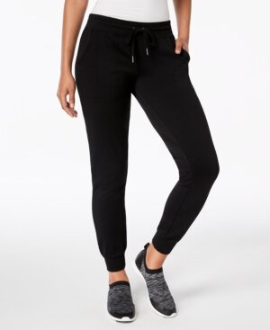 Ideology Women's Comfort Waist Pull On Jogger Pants Black