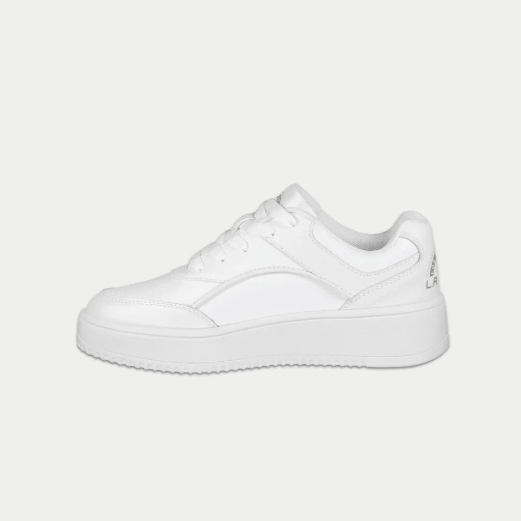 LA Gear Kids Flame Lowtop | White