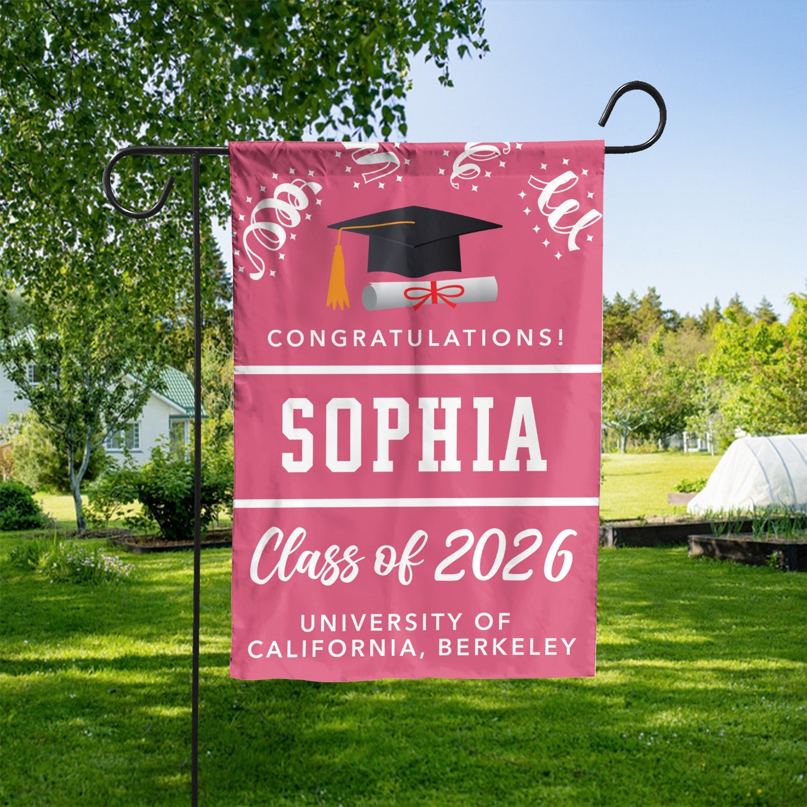 Congratulations Graduate - Graduation gift 2026 - Senior 2026 - Class Of 2026 - Personalized Graduation Garden Flag C727