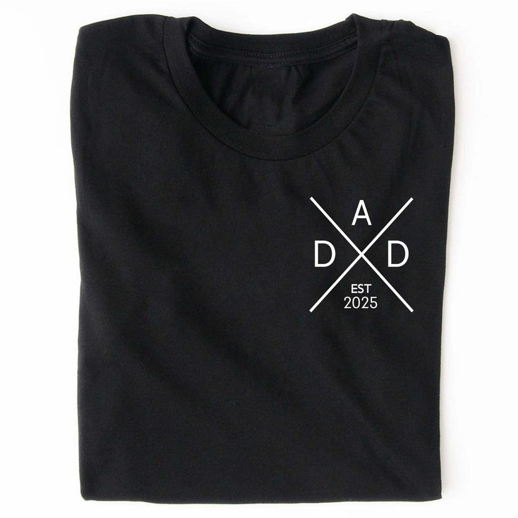 New Dad Shirt | Custom EST Year Dad T-Shirt | Personalized First Time Dad Gift, Special Memories Father's Day Shirt 682258