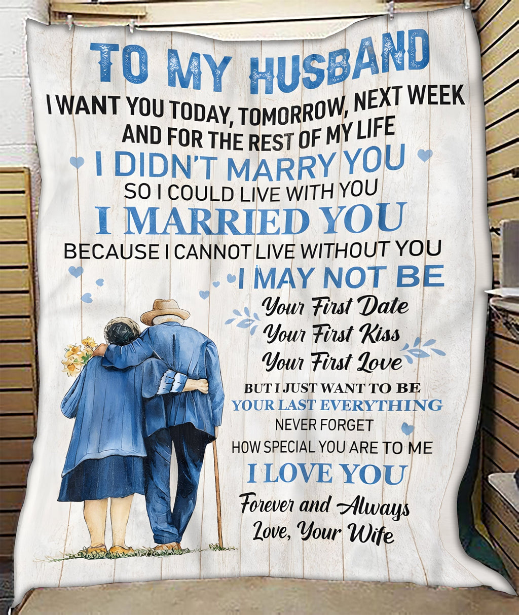 To My Husband – A Cozy Blanket Full Of Love From Your Wife (SKU26B-01152)