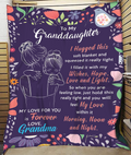 BLANKET FOR GRANDDAUGHTER – COMFORT & WARMTH GIFT Sherpa Fleece Blanket NTTD00 (SKUB-GRA02)