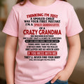 OCTOBER - I'M A SPOILED GRANDDAUGHTER OF A CRAZY GRANDMA - From Grandma - NTTD10 (SKU-GMD1-NTT10)