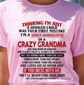 JANUARY - I'M A SPOILED GRANDDAUGHTER OF A CRAZY GRANDMA - From Grandma - NGHL01 (SKU-GMD1-NTT01)