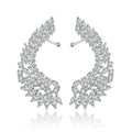 Christian Soriano Angel Wings Rhinestone Earrings Wedding Prom