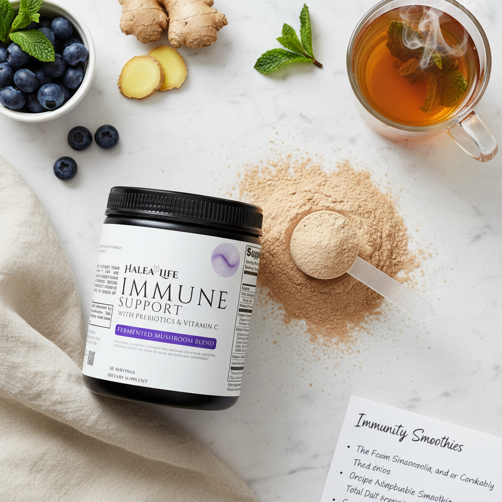 Immune Support Fermented Mushroom and Prebiotic Blend