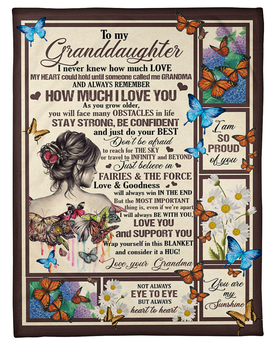 Special Gift For Your Granddaughter Blanket - From Grandma