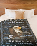 Special Gift For Your Grandson Blanket - From Grandma (SKUB06-83)