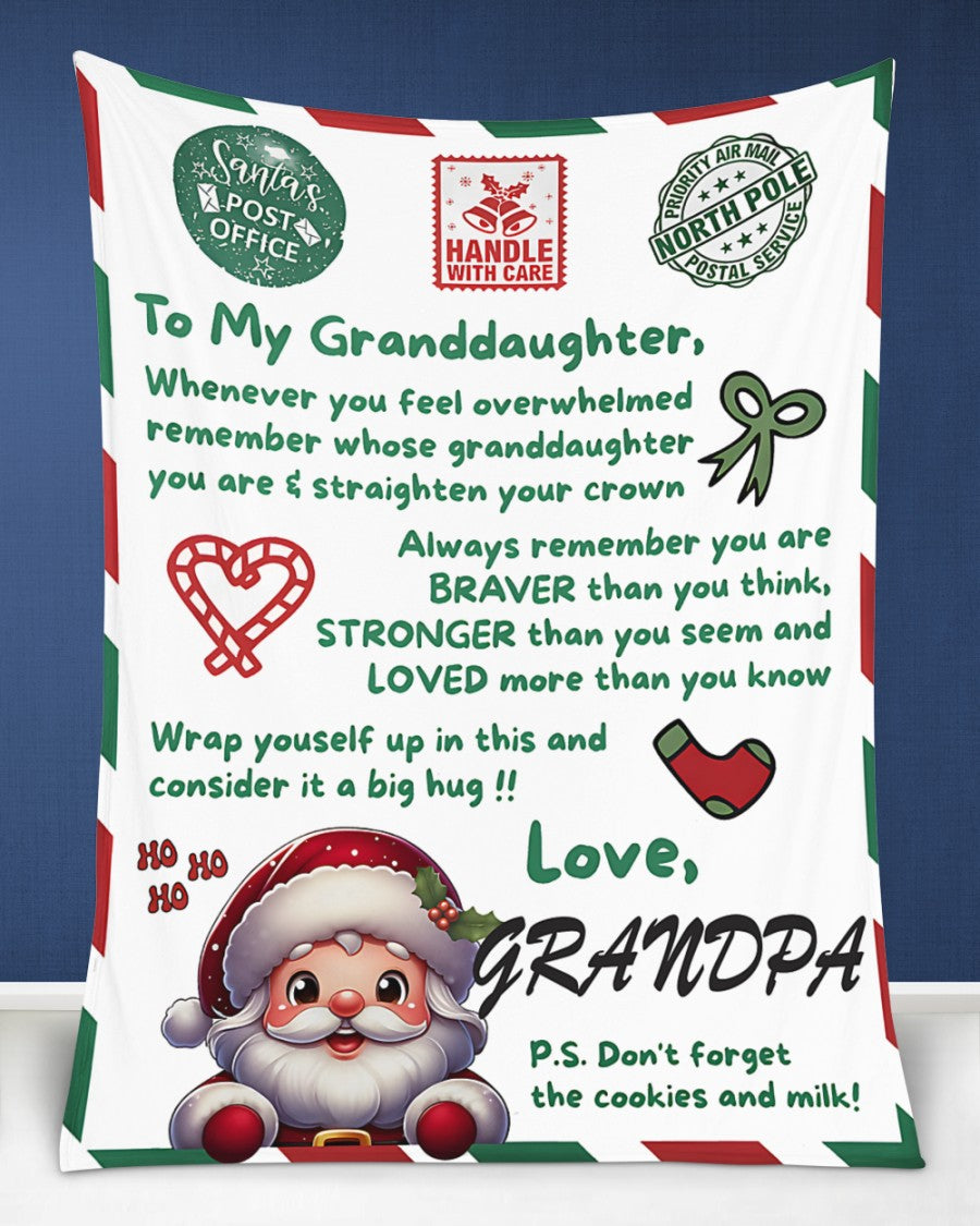 BLANKET FOR GRANDDAUGHTER – COMFORT & WARMTH GIFT  Sherpa Fleece Blanket NTTD00 (SKUB10-181)