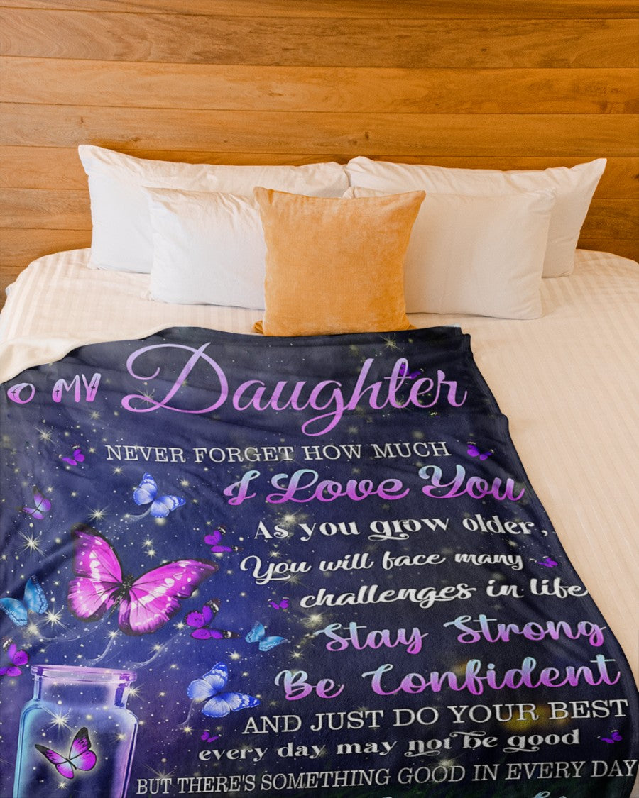 BLANKET FOR DAUGHTER – COMFORT & WARMTH GIFT FROM MOM Sherpa Fleece Quilt Blanket NGHL00 (SKUB12-123)
