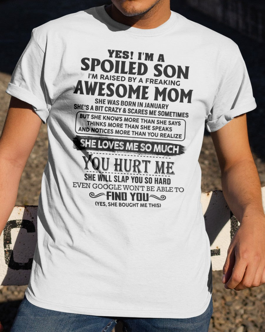 January - Awesome Mom - Perfect Gift For Your Son From Mom - NGHL01 (SKU-SPW-01)