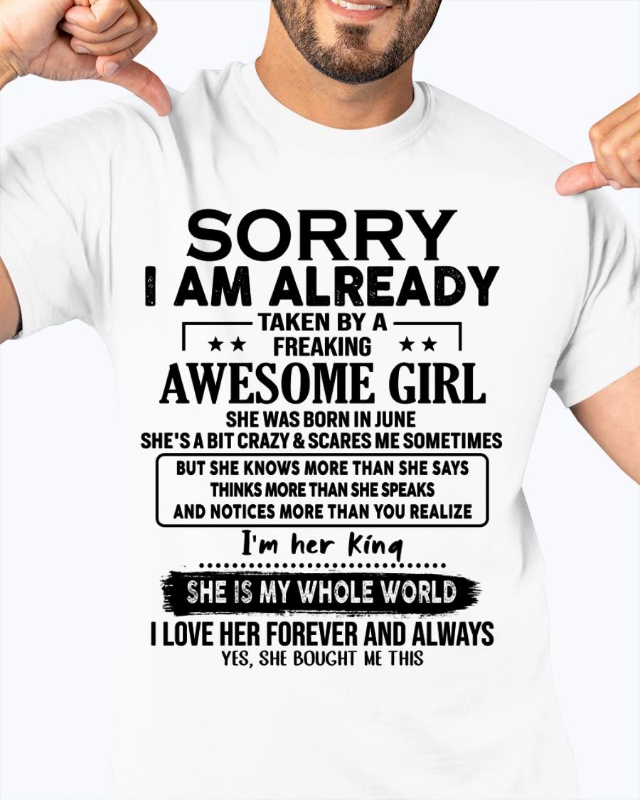 June - Awesome Girl born in June - Special gift for your boyfriend - From Wife NGHL06 (SKU.AT16)