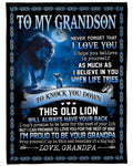 Special Gift For Your Grandson Blanket - From Grandpa (SKUB12-138)