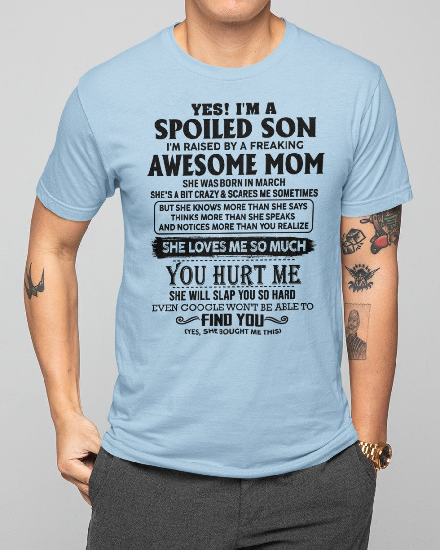 March - Awesome Mom - Perfect Gift For Your Son From Mom - NGHL03 (SKU-SPW-03)