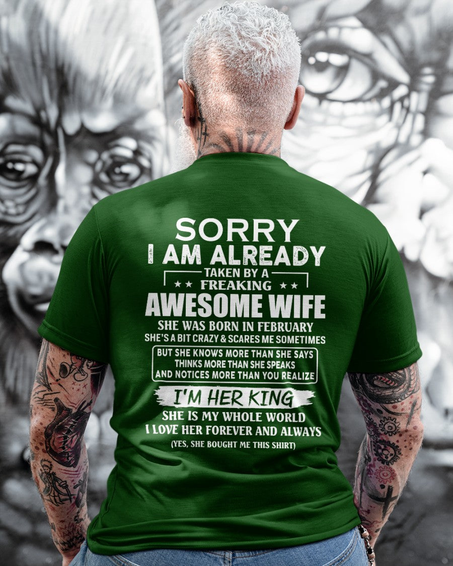 Awesome wife February - Perfect gift for your husband - NGHL02 (SKU68-79-02)