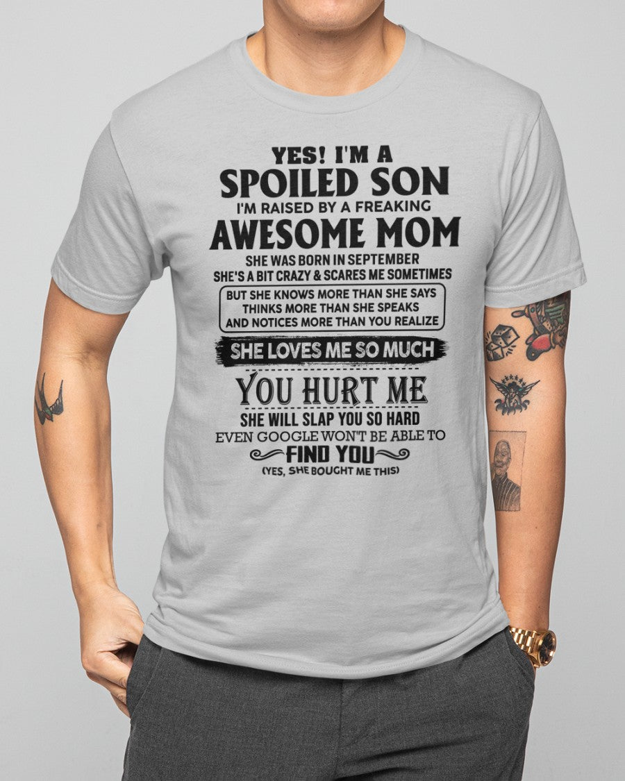 September - Awesome Mom - Perfect Gift For Son From Mom - NGHL09 (SKU-SPW-09)
