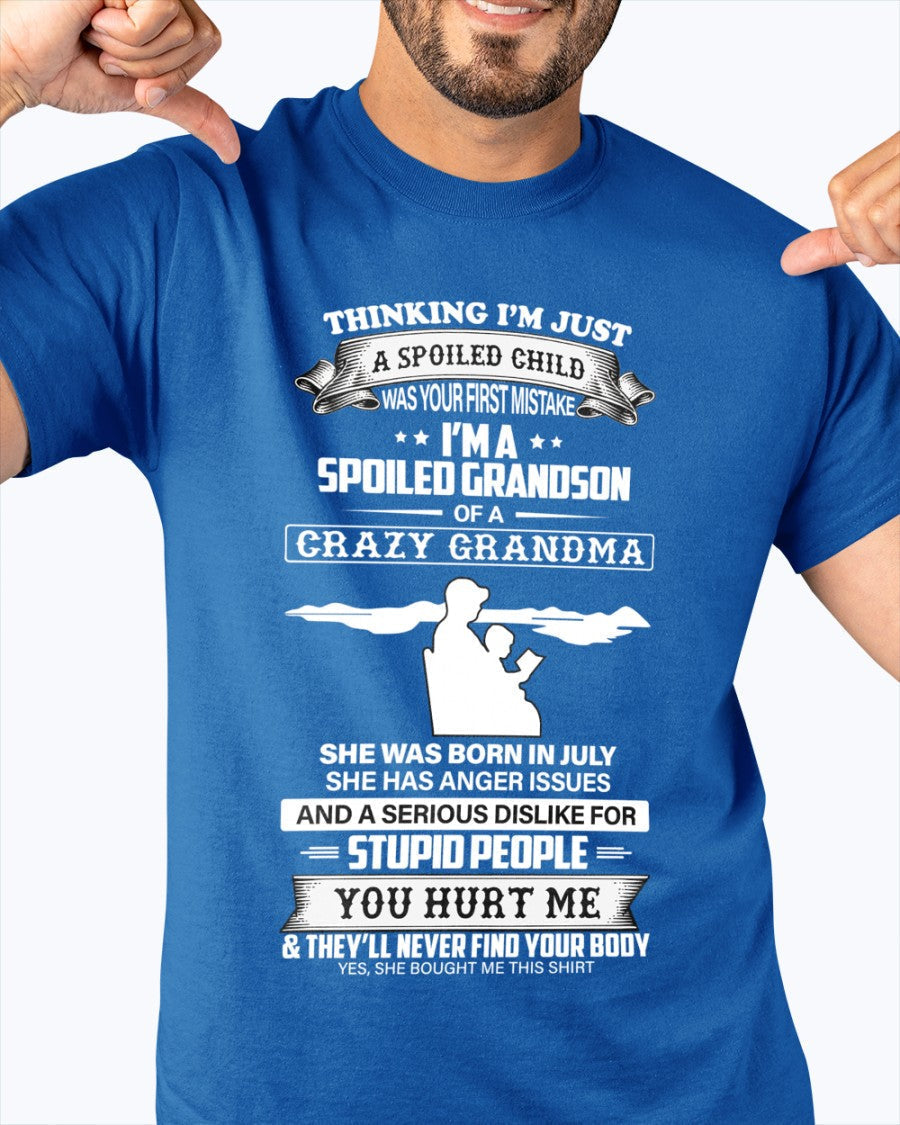 Spoiled by Grandma Shirt July Edition – From Grandma to Grandson NGHL07 (SKU-GMS2-07)